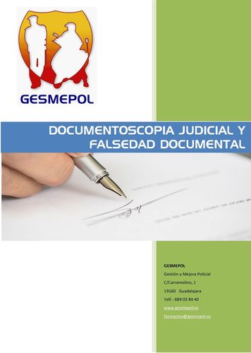 Documentoscopia Judicial y Falsedad Documental