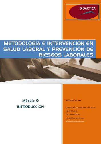 Metodología e Intervención en Salud Laboral y Prevención de Riesgos Laborales