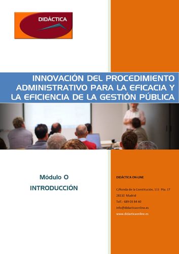Innovación del Procedimiento Administrativo para la Eficacia y Eficiencia de la Gestión Pública