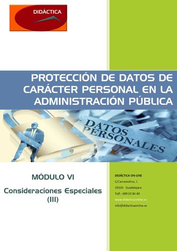 Protección de Datos de Carácter Personal en la Administración Pública